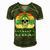 Glaucoma Warrior Skull Women Vintage Green Ribbon Glaucoma Glaucoma Awareness V2 Men's Short Sleeve V-neck 3D Print Retro Tshirt Green