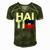 Haiti Flag Haiti Nationalist Haitian Men's Short Sleeve V-neck 3D Print Retro Tshirt Green