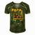 Happy Fathers Day Papa Mr Fix It For Dad Papa Father Men's Short Sleeve V-neck 3D Print Retro Tshirt Green