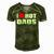 I Love Hot Dads I Heart Hot Dad Love Hot Dads Fathers Day Men's Short Sleeve V-neck 3D Print Retro Tshirt Green