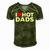 I Love Hot Dads Red Heart Funny Men's Short Sleeve V-neck 3D Print Retro Tshirt Green