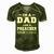 Im A Dad And A Preacher Nothing Scares Me Men Men's Short Sleeve V-neck 3D Print Retro Tshirt Green