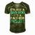 Its Not A Dad Bod Its A Father Figure Fathers Day Men's Short Sleeve V-neck 3D Print Retro Tshirt Green