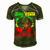 Juneteenth Is My Independence Day African Flag Black History Men's Short Sleeve V-neck 3D Print Retro Tshirt Green