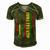 Juneteenth Us Flag Black King Melanin Dad Men Fathers Day Men's Short Sleeve V-neck 3D Print Retro Tshirt Green