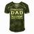 Like A Regular Dad Only Way Cooler Gymnastics Dad Men's Short Sleeve V-neck 3D Print Retro Tshirt Green