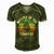 Master Of The Campfire Camping Vintage Camper Men's Short Sleeve V-neck 3D Print Retro Tshirt Green