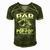Mens Being A Dad Is An Honor Being A Pop-Pop Is Priceless Grandpa Men's Short Sleeve V-neck 3D Print Retro Tshirt Green