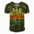 Mens Dad Grandpa Great-Grandpa Fathers Day From Daughter Wife Men's Short Sleeve V-neck 3D Print Retro Tshirt Green