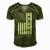 Mens Daddy American Flag Fathers Day Patriotic Usa 4Th Of July Men's Short Sleeve V-neck 3D Print Retro Tshirt Green
