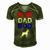 Mens Dog Dad Bod Doberman 4Th Of July Mens Gift Men's Short Sleeve V-neck 3D Print Retro Tshirt Green