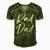 Mens Fun Fathers Day Gift From Son Cool Quote Saying Rad Dad Men's Short Sleeve V-neck 3D Print Retro Tshirt Green