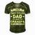 Mens I Have Two Titles Dad And Grandpa Fathers Day Gift For Daddy Men's Short Sleeve V-neck 3D Print Retro Tshirt Green