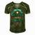 Mens My 1St Fathers Day Baby Boy Outfit New Daddy First Time Dad Men's Short Sleeve V-neck 3D Print Retro Tshirt Green