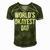 Mens Okayest Dad T Shirt Funny Sarcastic Novelty For Husband Fathers Day 160 Trending Shirt Men's Short Sleeve V-neck 3D Print Retro Tshirt Green