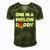 Mens One In A Melon Daddy Funny Watermelon Dad Fathers Day Gift Men's Short Sleeve V-neck 3D Print Retro Tshirt Green