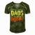 Mens Only The Greatest Dads Get Promoted To Poppy Men's Short Sleeve V-neck 3D Print Retro Tshirt Green
