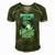 Mens Popo Is My Name Fishing Is My Game Fathers Day Gifts Men's Short Sleeve V-neck 3D Print Retro Tshirt Green