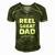 Mens Reel Great Dad - Fishing Gift Fisherman Father Men's Short Sleeve V-neck 3D Print Retro Tshirt Green