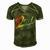 Mens Retro Vintage Best Dad Ever Father Daddy Fathers Day Gift Men's Short Sleeve V-neck 3D Print Retro Tshirt Green