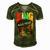 Mens Strong Black King Juneteeth African American Father Day 23 Shirt Men's Short Sleeve V-neck 3D Print Retro Tshirt Green