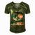 Meowica Funny Cat Patriotic Usa Shirt American Flag 544 Trending Shirt Men's Short Sleeve V-neck 3D Print Retro Tshirt Green