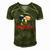 Merica Bernese Mountain Dog American Flag 4Th Of July Men's Short Sleeve V-neck 3D Print Retro Tshirt Green