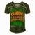 Modern Day Camping Is An Uncharged Phone Men's Short Sleeve V-neck 3D Print Retro Tshirt Green