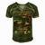 My Daughter Wears Combat Boots Proud Army Dad Men's Short Sleeve V-neck 3D Print Retro Tshirt Green