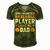 My Favorite Baseball Player Calls Me Dad 819 Trending Shirt Men's Short Sleeve V-neck 3D Print Retro Tshirt Green