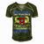 My Stepdad Has Your Back Proud Army 685 Shirt Men's Short Sleeve V-neck 3D Print Retro Tshirt Green