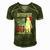 My Stepdaughter Has Your Back Proud Army Stepdad Gift Men's Short Sleeve V-neck 3D Print Retro Tshirt Green