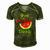 One In A Melon Daddy Watermelon Funny Family Matching Men Men's Short Sleeve V-neck 3D Print Retro Tshirt Green