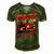 Papa Pit Crew Race Car Birthday Party Racing Family Men's Short Sleeve V-neck 3D Print Retro Tshirt Green