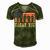 Patriotic American Flag Thank You For Men Women Kid Girl Boy Men's Short Sleeve V-neck 3D Print Retro Tshirt Green