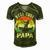 Reel Cool Papa Fishing Dad Gifts Fathers Day Fisherman Fish Men's Short Sleeve V-neck 3D Print Retro Tshirt Green