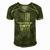 Taxation Is Theft American Flag 4Th Of July Gift Men's Short Sleeve V-neck 3D Print Retro Tshirt Green