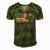 Texas 4Th Of July American Flag Usa Patriotic Men Women Men's Short Sleeve V-neck 3D Print Retro Tshirt Green