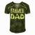 Tractor Dad Farming Father Farm Lover Farmer Daddy V2 Men's Short Sleeve V-neck 3D Print Retro Tshirt Green