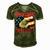 Ultra Maga Patriot American Eagle Us Flag Men's Short Sleeve V-neck 3D Print Retro Tshirt Green