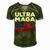 Ultra Maga Proud American Distressed Flag Patriotic Gift Men's Short Sleeve V-neck 3D Print Retro Tshirt Green