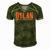 Vintage Retro Bob Dylan&X27S Underline Fans Art Men Women Men's Short Sleeve V-neck 3D Print Retro Tshirt Green