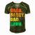 Vintage Retro Fathers Day Outfit Dada Daddy Dad Bruh 8 Shirt Men's Short Sleeve V-neck 3D Print Retro Tshirt Green