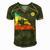 Vintage Retro Rock Climber 178 Shirt Men's Short Sleeve V-neck 3D Print Retro Tshirt Green