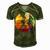 Vintage Retro Rock Climber 179 Shirt Men's Short Sleeve V-neck 3D Print Retro Tshirt Green