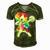 Volleyball Womens 168 Shirt Men's Short Sleeve V-neck 3D Print Retro Tshirt Green