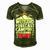 Weekend Forcast Camping Retro Vintage 27 Shirt Men's Short Sleeve V-neck 3D Print Retro Tshirt Green