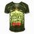 Weekend Forcast Wine Lover Outdoor 26 Shirt Men's Short Sleeve V-neck 3D Print Retro Tshirt Green