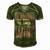 Weekend Forecast Camping With A Chance 18 Shirt Men's Short Sleeve V-neck 3D Print Retro Tshirt Green