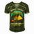 Weekend Forecast Camping With A Good 15 Shirt Men's Short Sleeve V-neck 3D Print Retro Tshirt Green